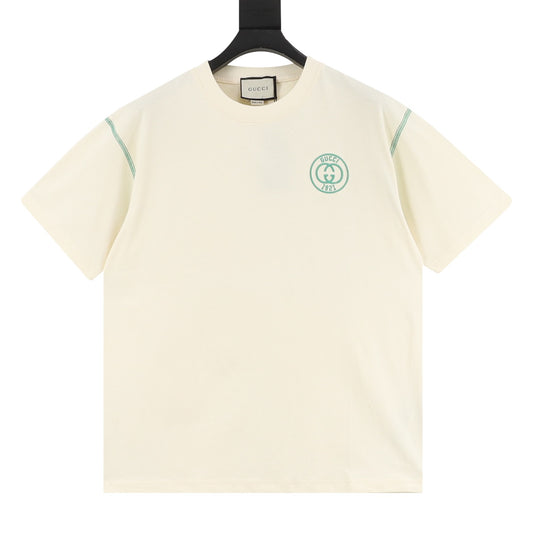 Gucci 1921 Double G Embroidered T-Shirt front view