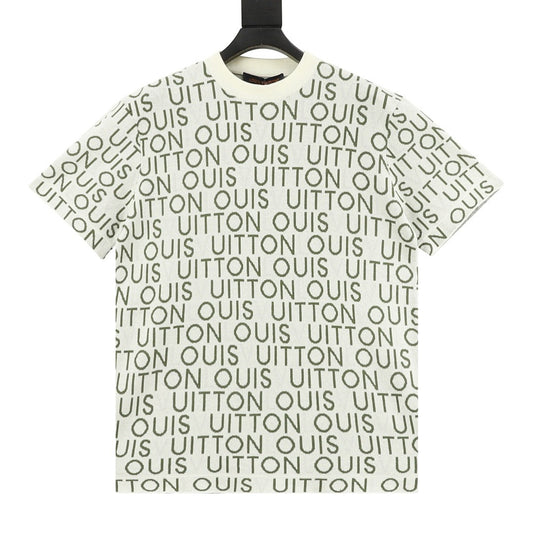 Louis Vuitton All-Over Letter Knit T-Shirt front view
