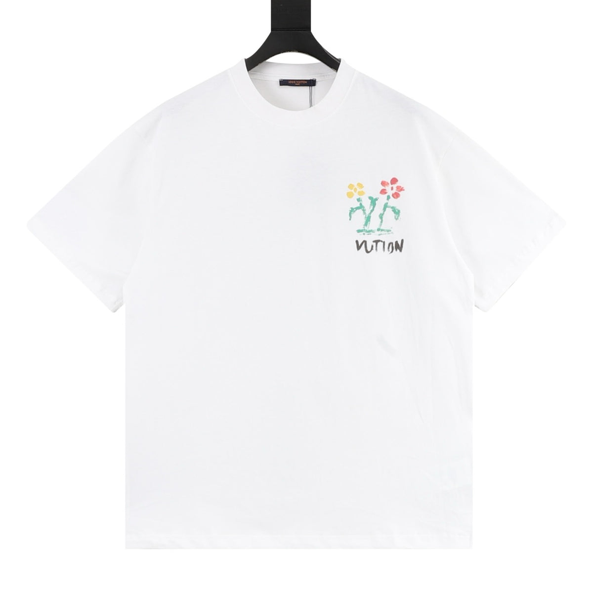 Louis Vuitton Graffiti Flower Print T-Shirt front view