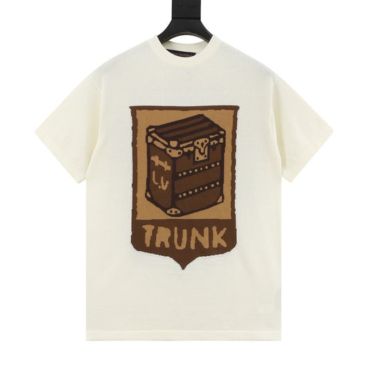 Louis Vuitton Trunk Jacquard Knit T-Shirt front view