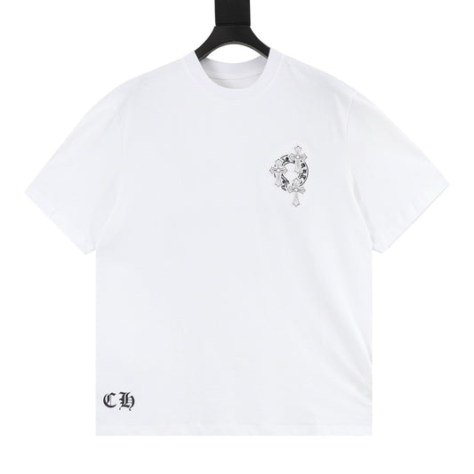 Chrome Hearts Gothic Script Cross T-Shirt front view