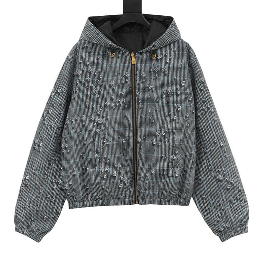 Louis Vuitton Reversible Monogram Hooded Jacket front view