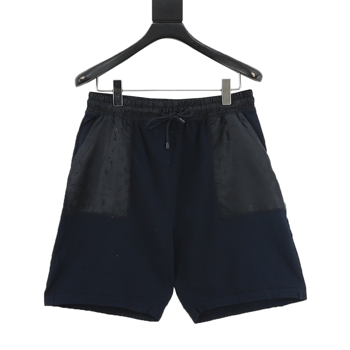 Louis Vuitton Knit-Jacquard Nylon-Trim Shorts - Beige front view