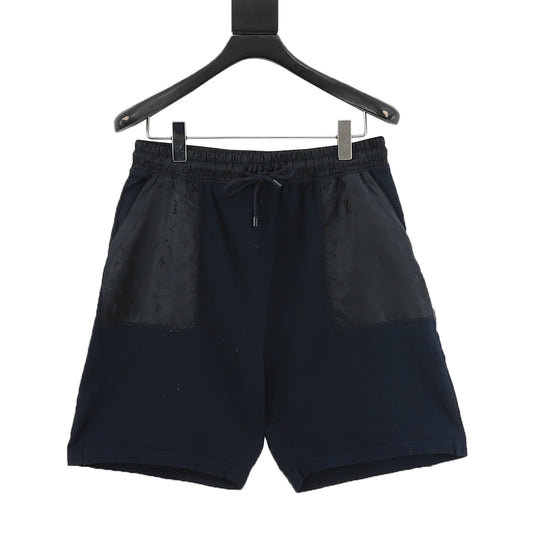 Louis Vuitton Knit-Jacquard Nylon-Trim Shorts - Beige front view