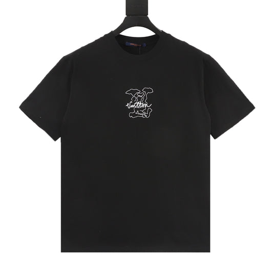 Louis Vuitton Cloud Letter Logo Print T-Shirt front view