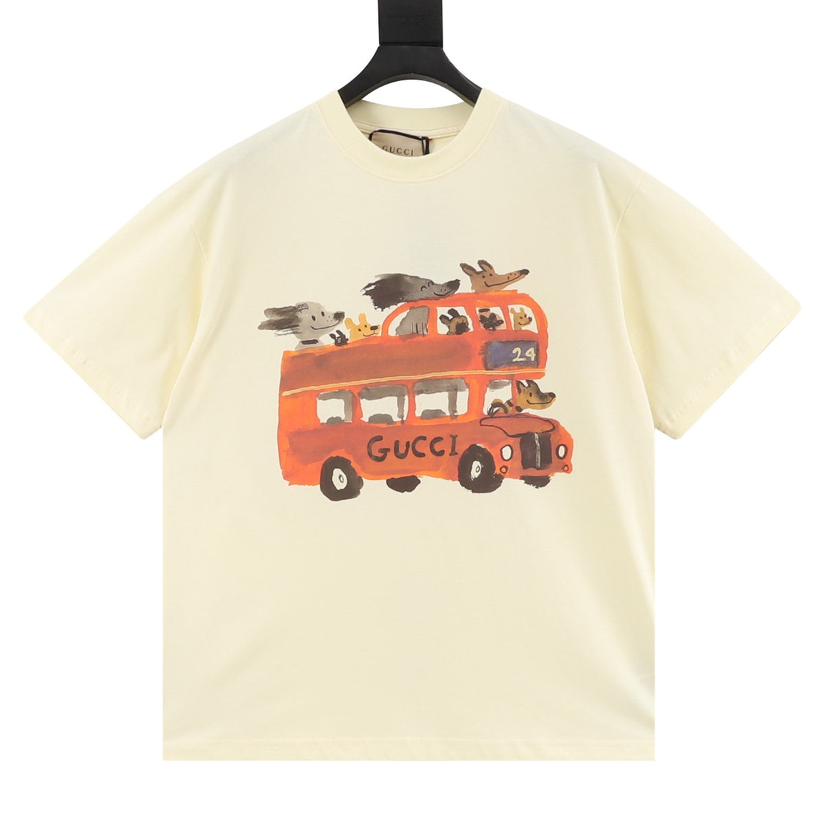 Gucci Playful Cartoon Print T-Shirt front view