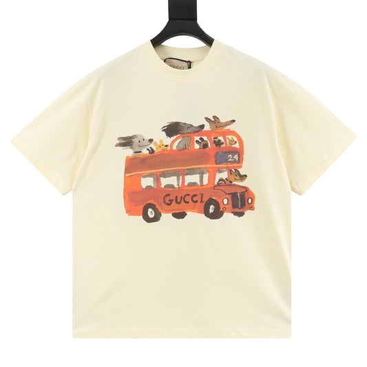 Gucci Playful Cartoon Print T-Shirt front view