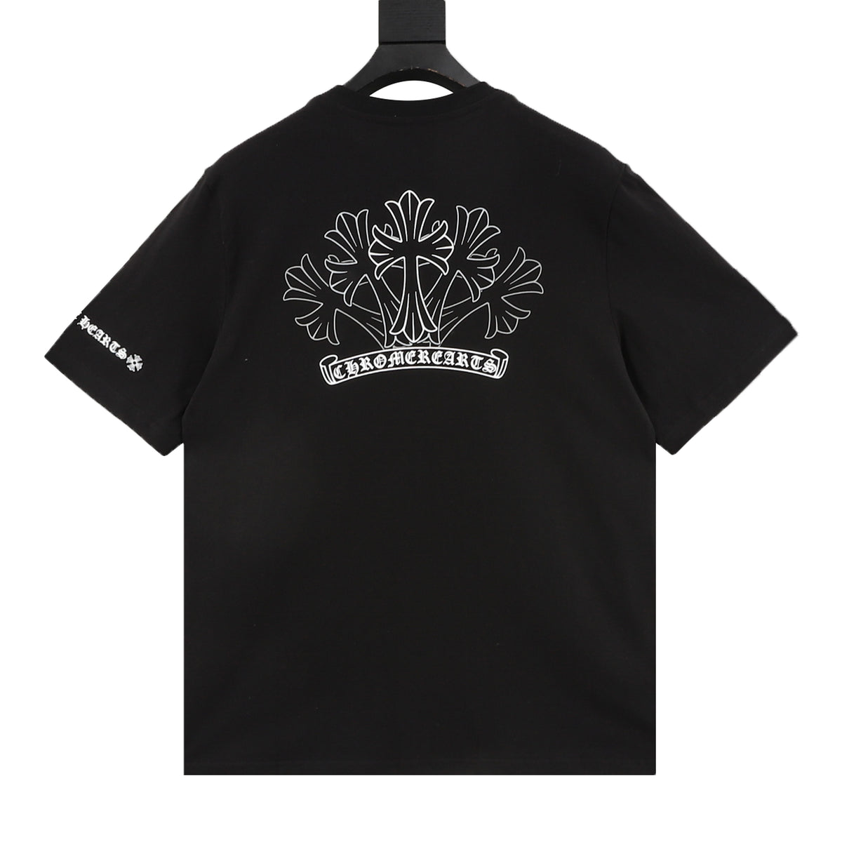 Chrome Hearts Sketch Cross Print T-Shirt front view