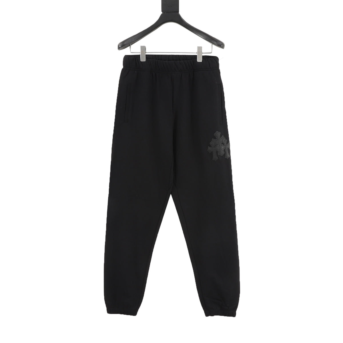 Chrome Hearts Triple Cross Patch Jogger Pants front view