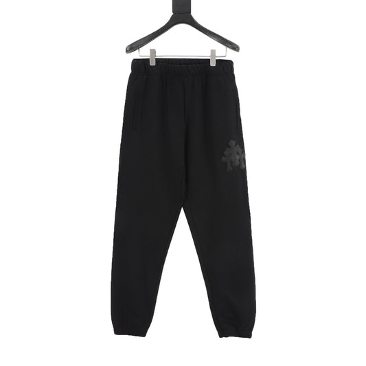 Chrome Hearts Triple Cross Patch Jogger Pants front view