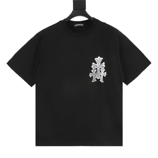 Chrome Hearts Leather Patch Cross T-Shirt front view