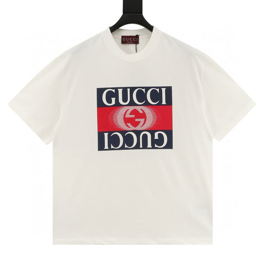 Gucci Classic Double G Print T-Shirt front view