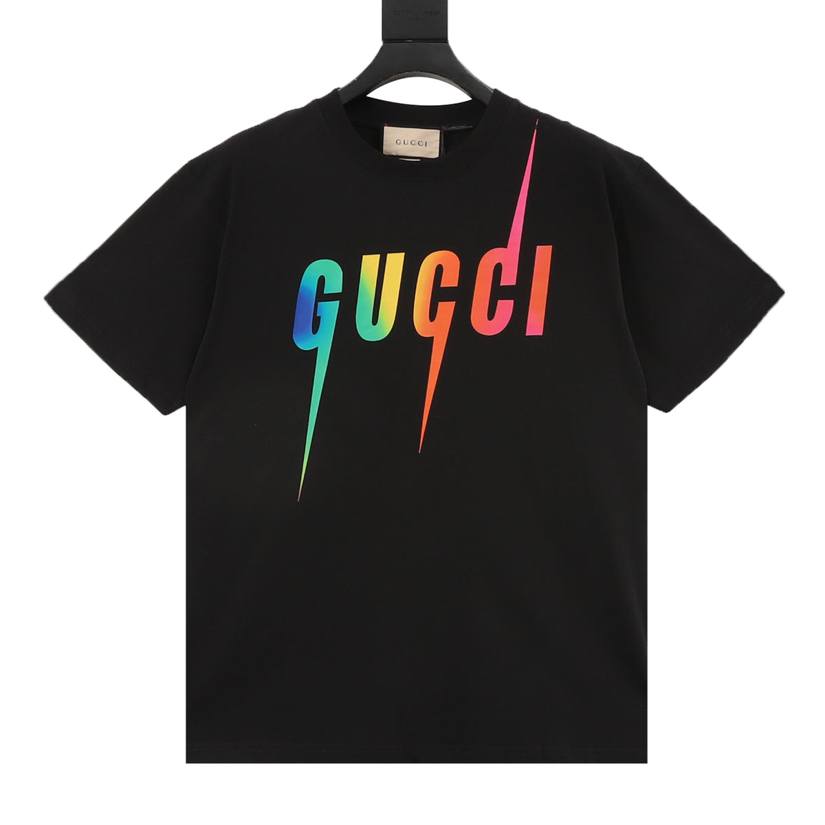 Gucci Gradient Lightning Letter Print T-Shirt front view