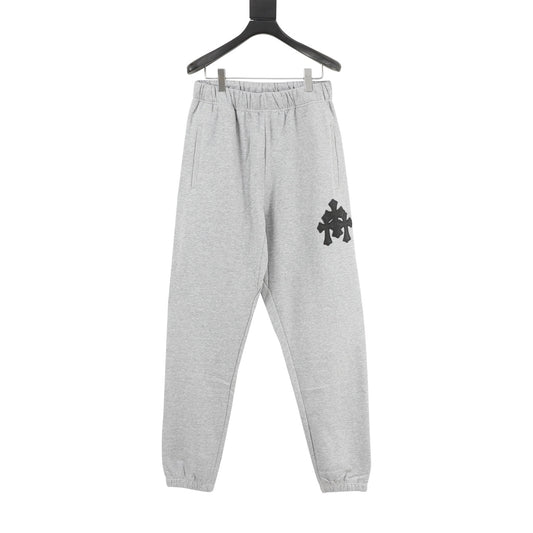 Chrome Hearts Triple Cross Patch Jogger Pants front view