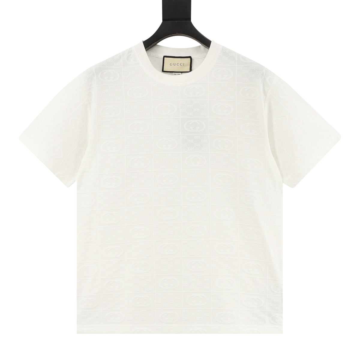 Gucci All-Over Double G Jacquard T-Shirt front view