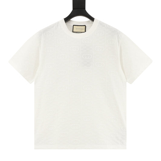 Gucci All-Over Double G Jacquard T-Shirt front view