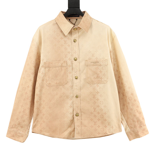 Louis Vuitton Faded Double-Pocket Denim Shirt Jacket - Blue front view