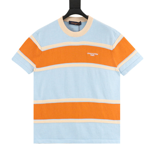 Louis Vuitton Embroidered Stripe T-Shirt front view
