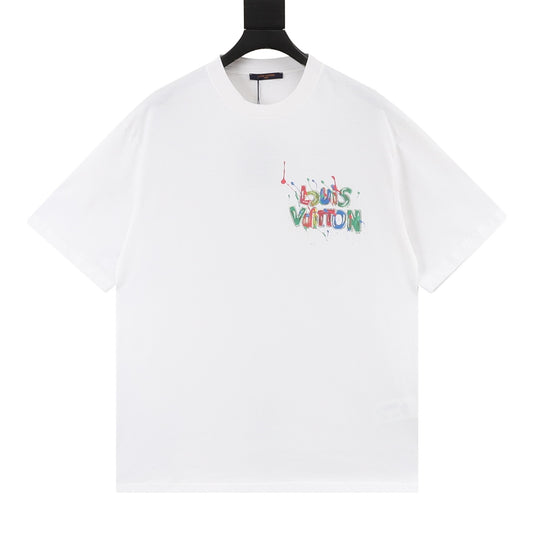 Louis Vuitton Letter Graffiti T-Shirt front view