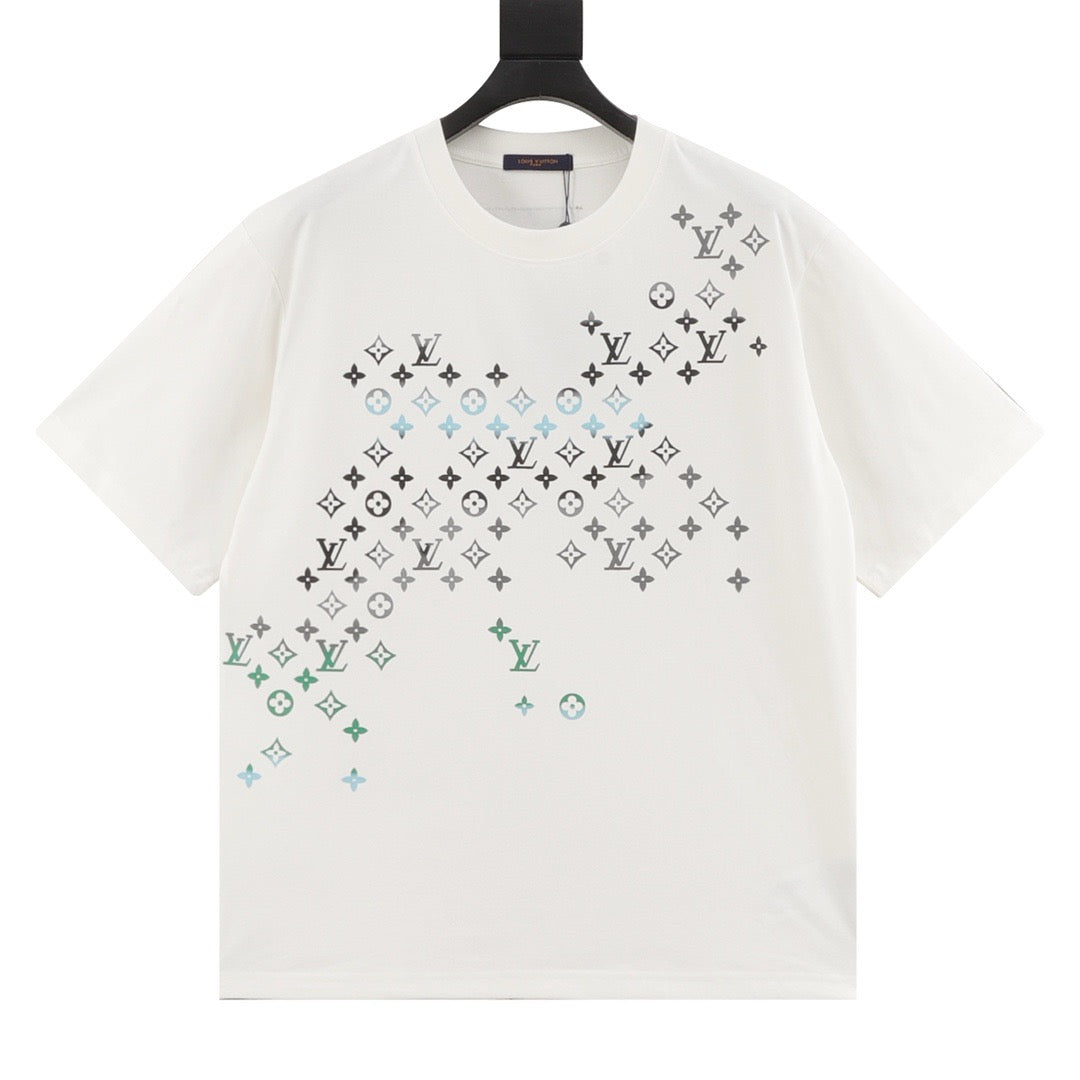Louis Vuitton Gradient Monogram Print T-Shirt front view