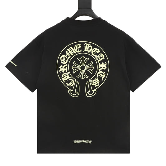 Chrome Hearts Golden Horseshoe Print T-Shirt front view