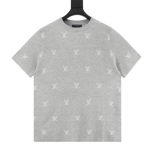 Louis Vuitton All-Over Monogram Jacquard Knit T-Shirt front view