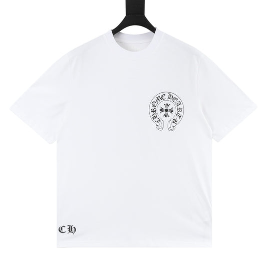 Chrome Hearts Horseshoe Cross Print T-Shirt front view