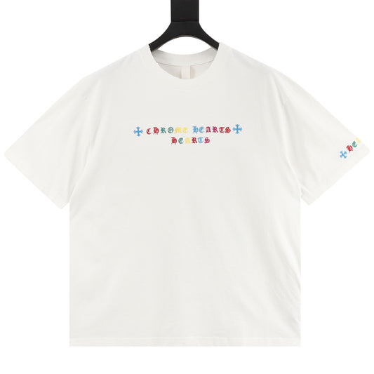 Chrome Hearts Multicolor Logo Print T-Shirt front view