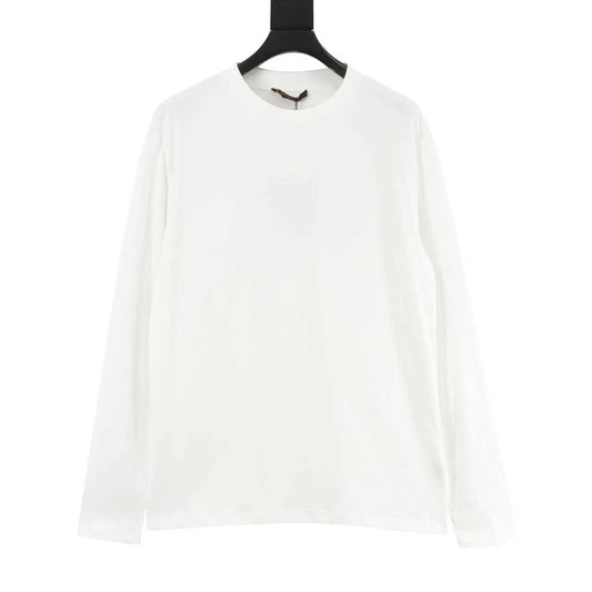 Louis Vuitton Embossed Logo Long-Sleeve T-Shirt - White front view