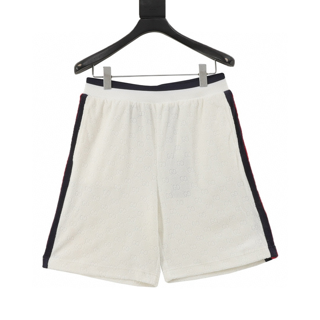 Gucci All-Over Double G Terry Shorts front view