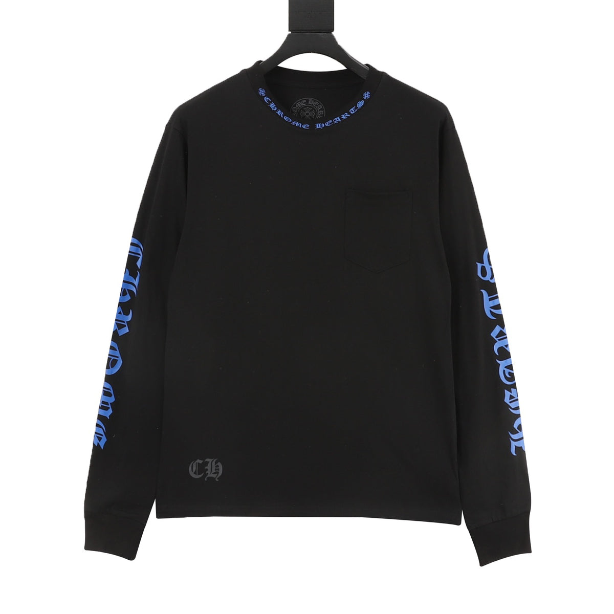 Chrome Hearts Gothic Script Print Long-Sleeve T-Shirt front view