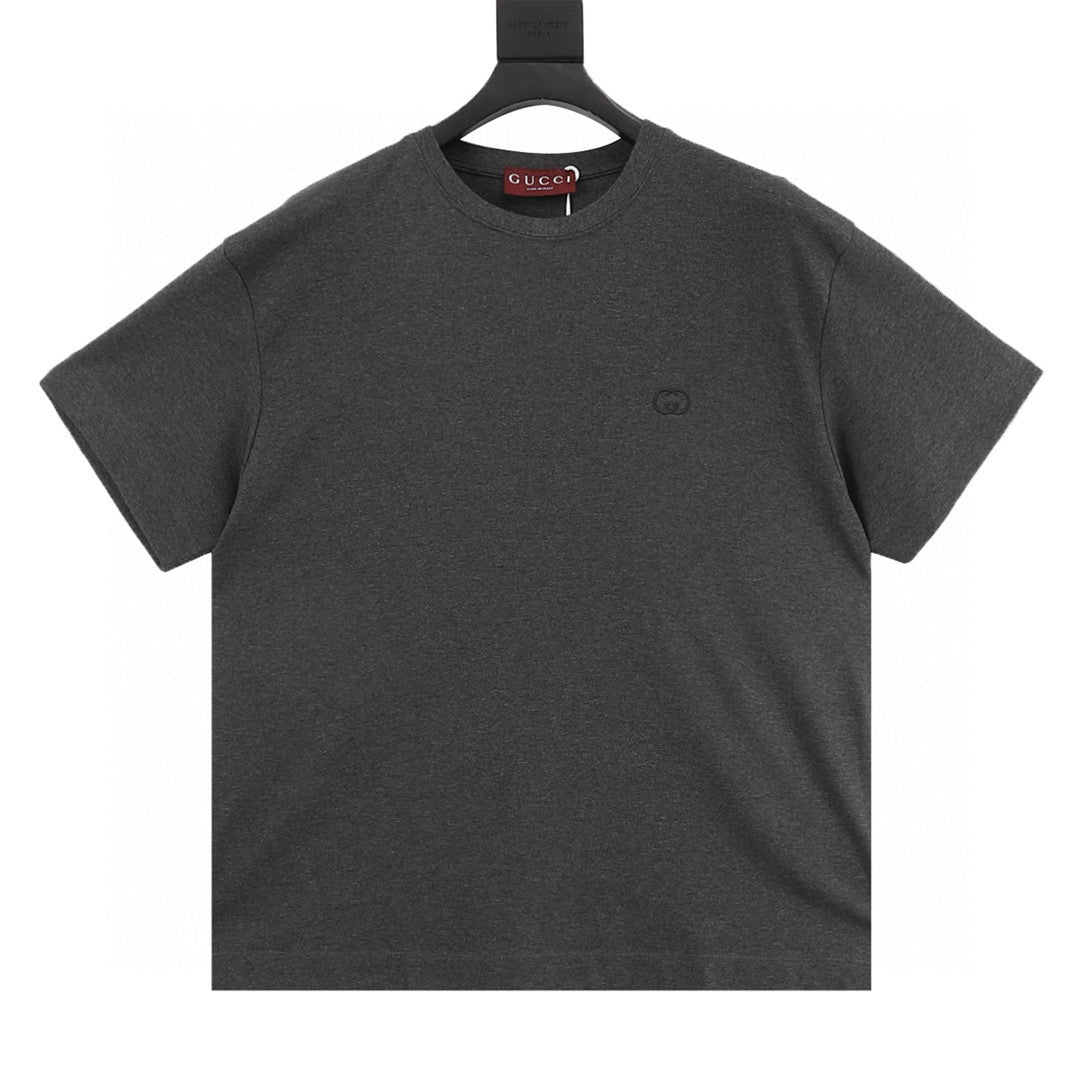 Gucci Interlocking Double G Embroidered T-Shirt front view