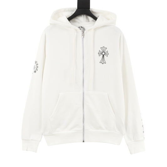 Chrome Hearts Sleeve Cross Zip Jacket front view