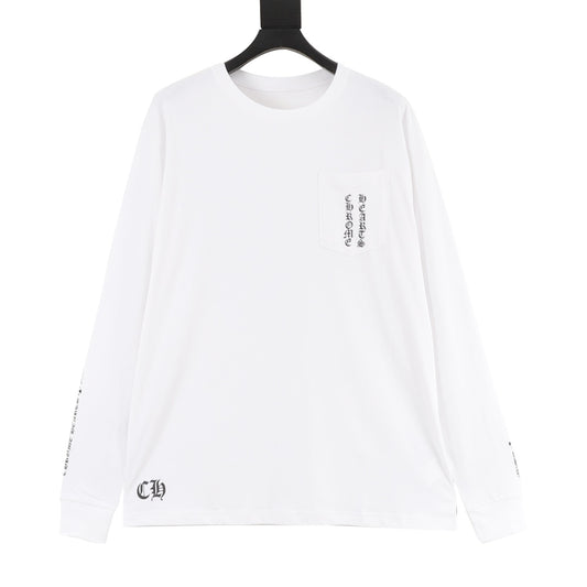 Chrome Hearts Floral Cross Print Long-Sleeve T-Shirt front view