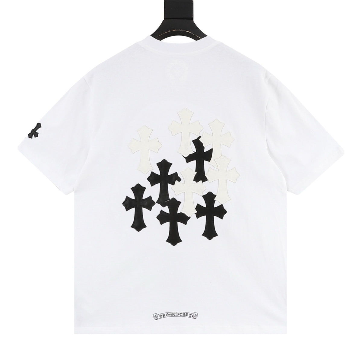 Chrome Hearts Gothic Script Cross T-Shirt front view