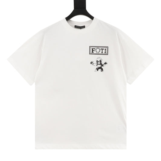 Chrome Hearts Nine-Panel Skull Print T-Shirt front view
