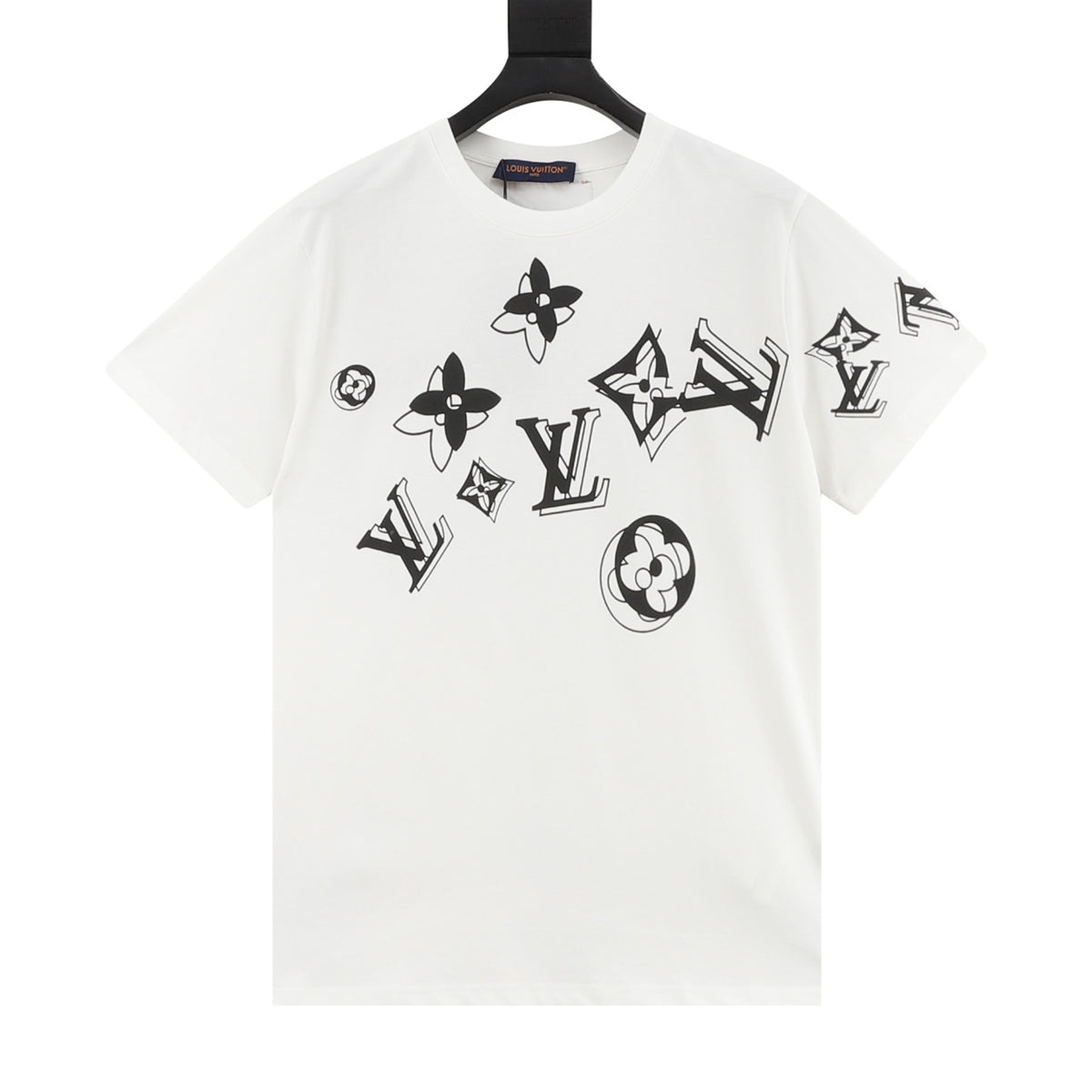 Louis Vuitton Shadow Monogram Print T-Shirt front view