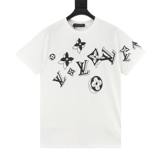 Louis Vuitton Shadow Monogram Print T-Shirt front view