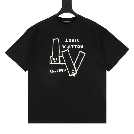 Louis Vuitton Building-Block Print T-Shirt front view