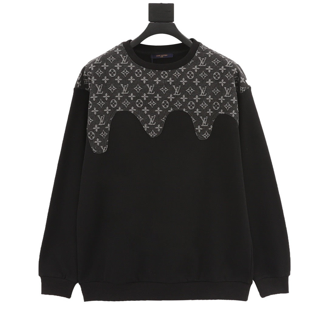 Louis Vuitton Monogram Panel Long-Sleeve T-Shirt front view