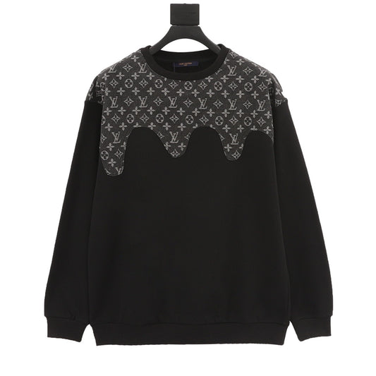 Louis Vuitton Monogram Panel Long-Sleeve T-Shirt front view
