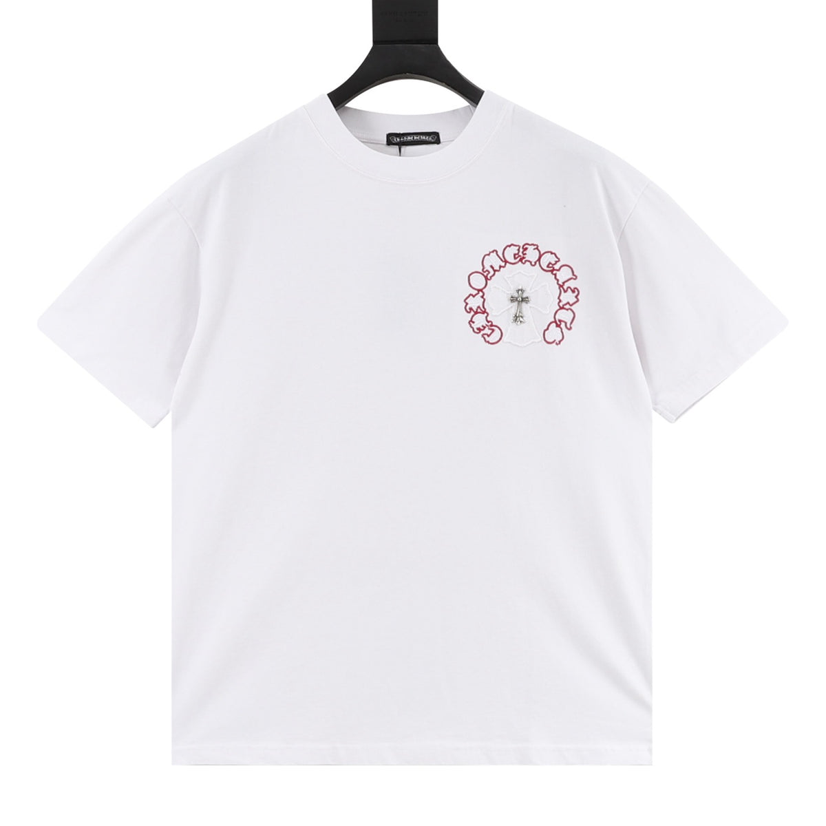 Chrome Hearts Letter Patch Hardware Cross T-Shirt front view