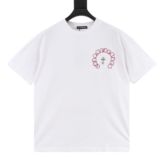 Chrome Hearts Letter Patch Hardware Cross T-Shirt front view