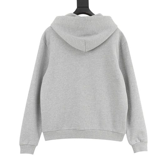 Louis Vuitton Sketch Embroidered Zip Hoodie - Black front view