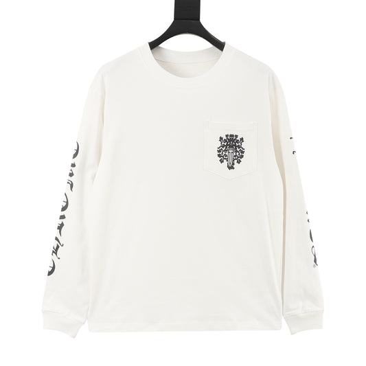 Chrome Hearts Dagger Print Long-Sleeve T-Shirt front view