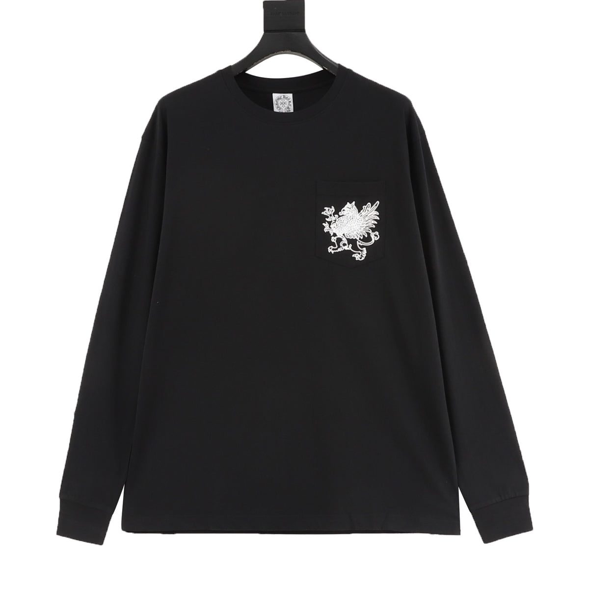 Chrome Hearts Griffin Gothic Script Print Long-Sleeve T-Shirt front view
