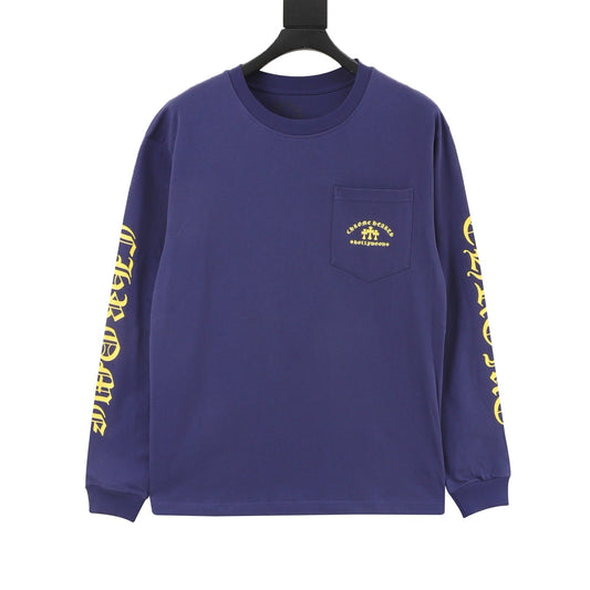 Chrome Hearts Pocket Cross Print Long-Sleeve T-Shirt front view