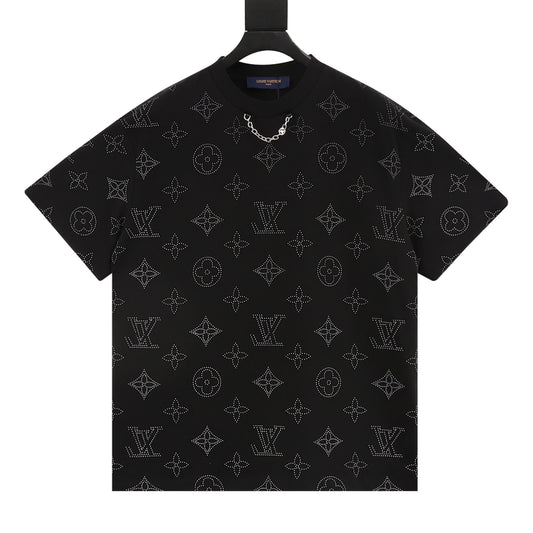 Louis Vuitton All-Over Chain Print T-Shirt front view