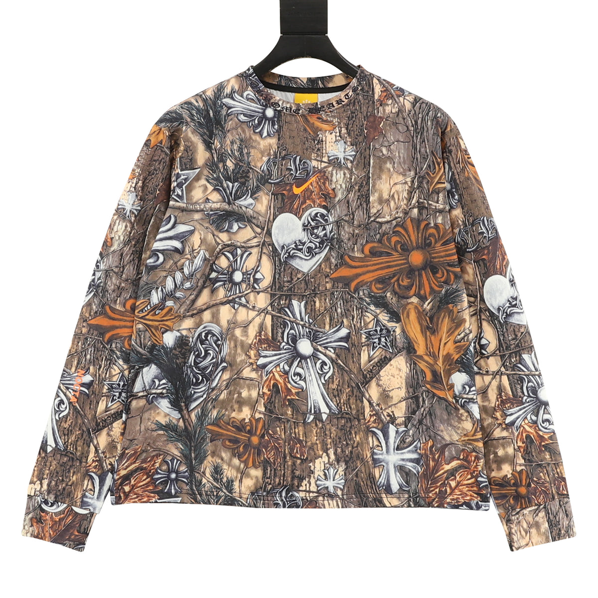Chrome Hearts Nike Nocta All-Over Print Long-Sleeve T-Shirt front view
