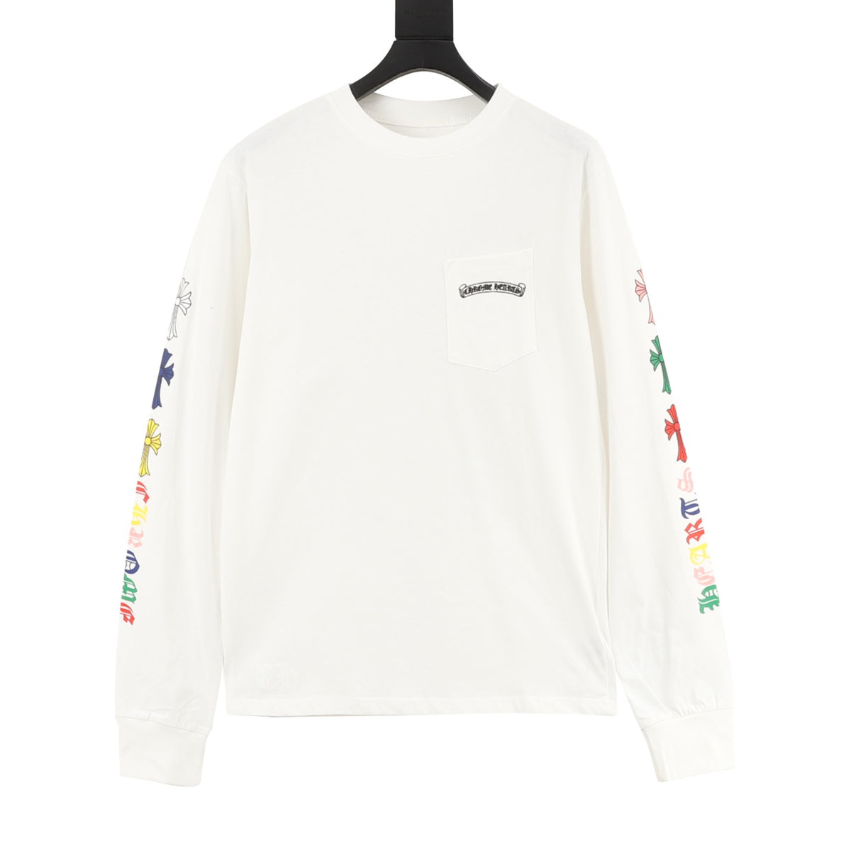 Chrome Hearts Scroll Print Long-Sleeve T-Shirt front view